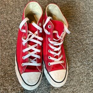 Converse Red High-Top Sneakers